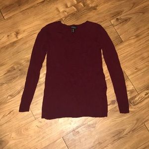 Ribbed Burgundy Sweater. Sz. M